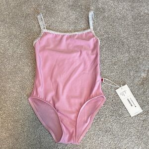 Yumiko Child Leotard “Marisa” in Confetti and Silver